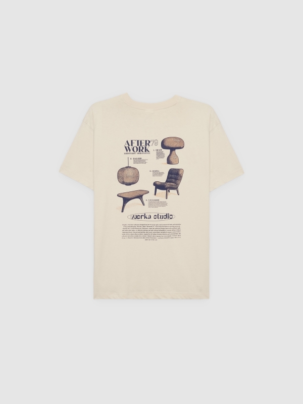 Camiseta After Work crudo vista trasera