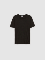 %Pto% Camiseta básica de algodón negro vista frontal