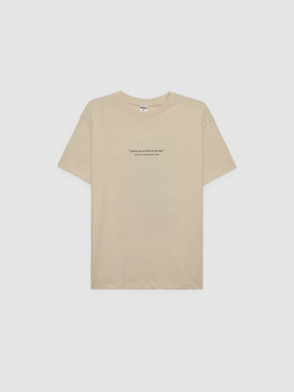 Camiseta mensaje crudo vista frontal