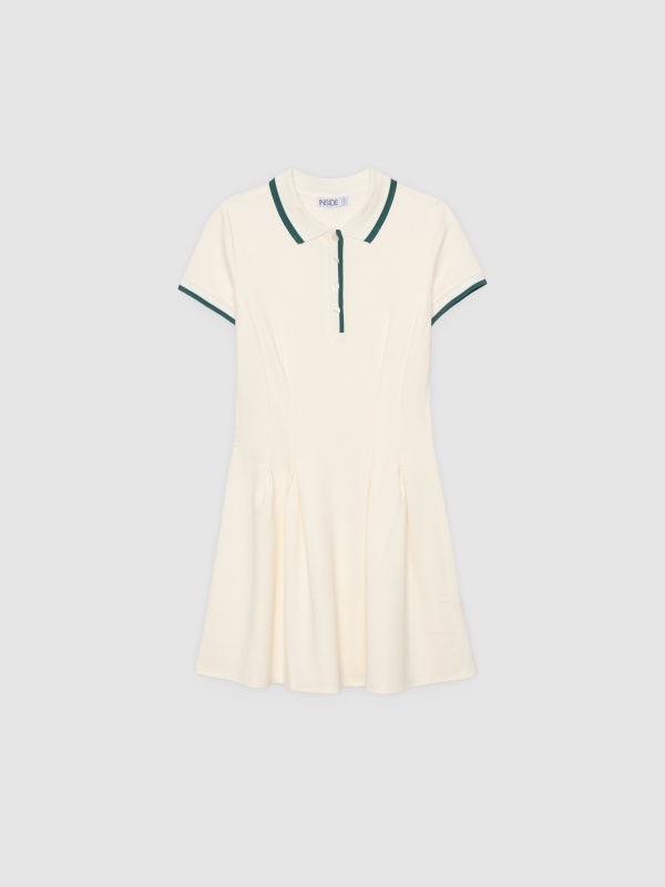  Mini polo dress off white front view