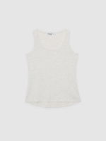 %Pto% Camiseta básica sin mangas melange claro vista frontal