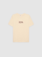 %Pto% Cotton message t-shirt off white front view