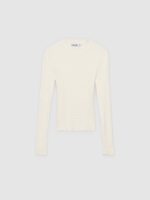 %Pto% Jersey ponto vazado off white vista frontal