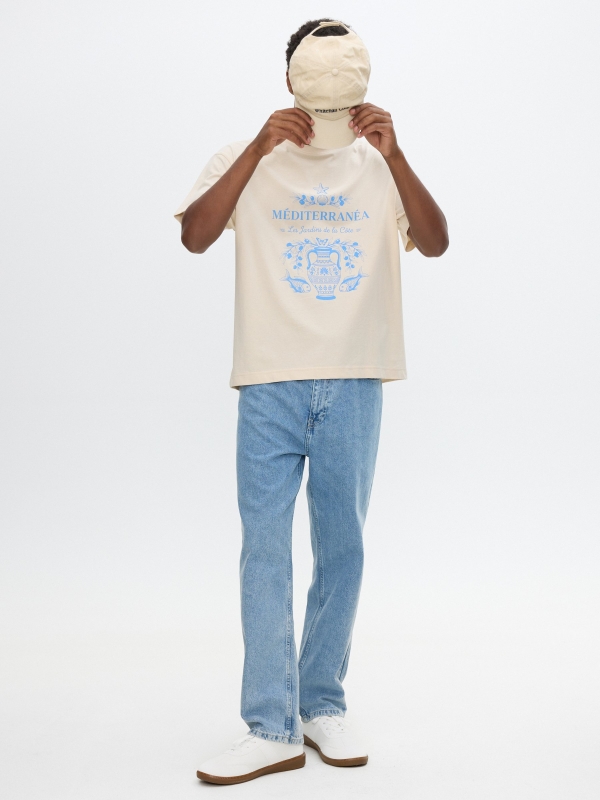Baggy Denim Jeans blue detail view