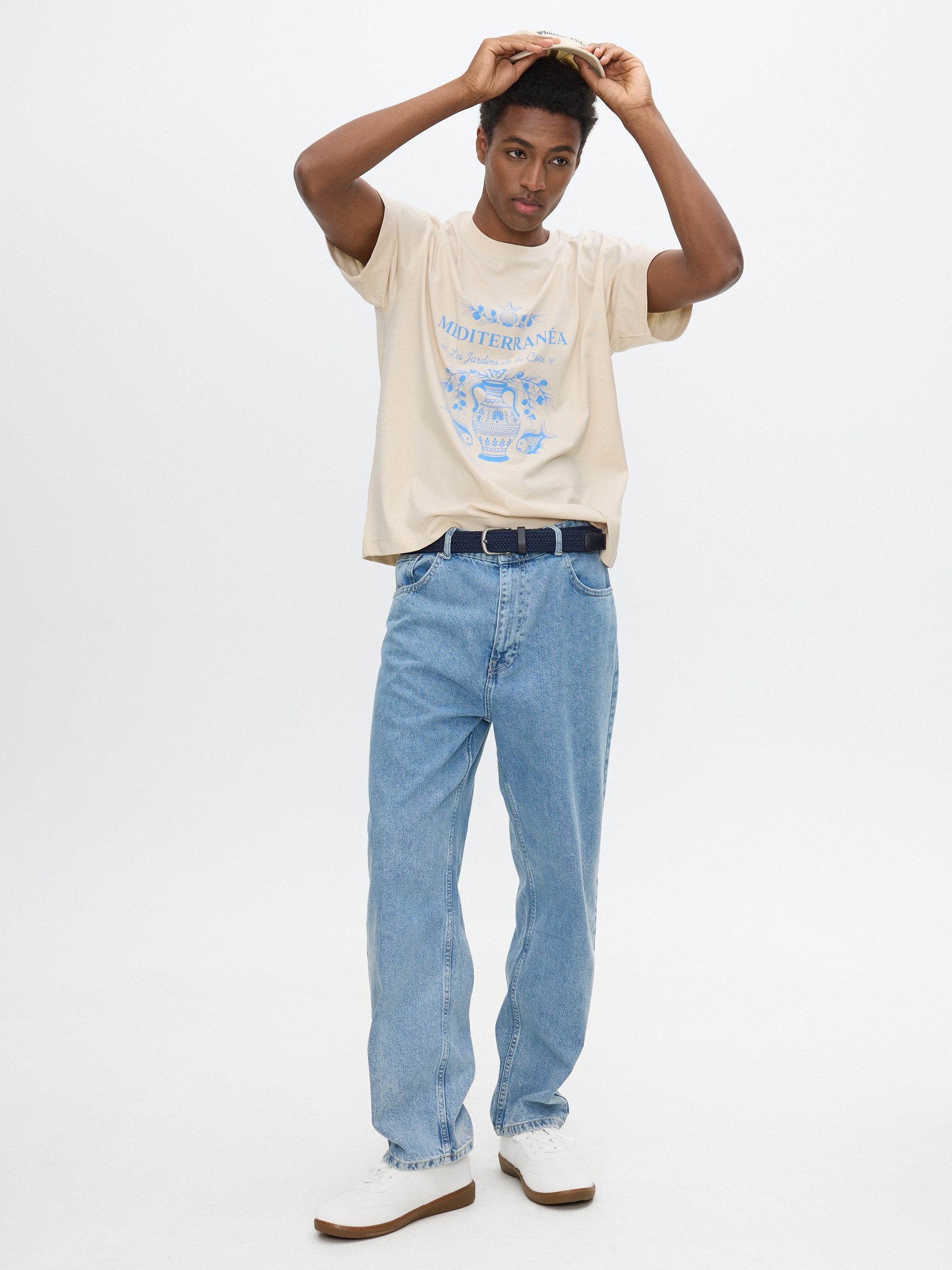 Jeans Baggy Denim azul vista general frontal