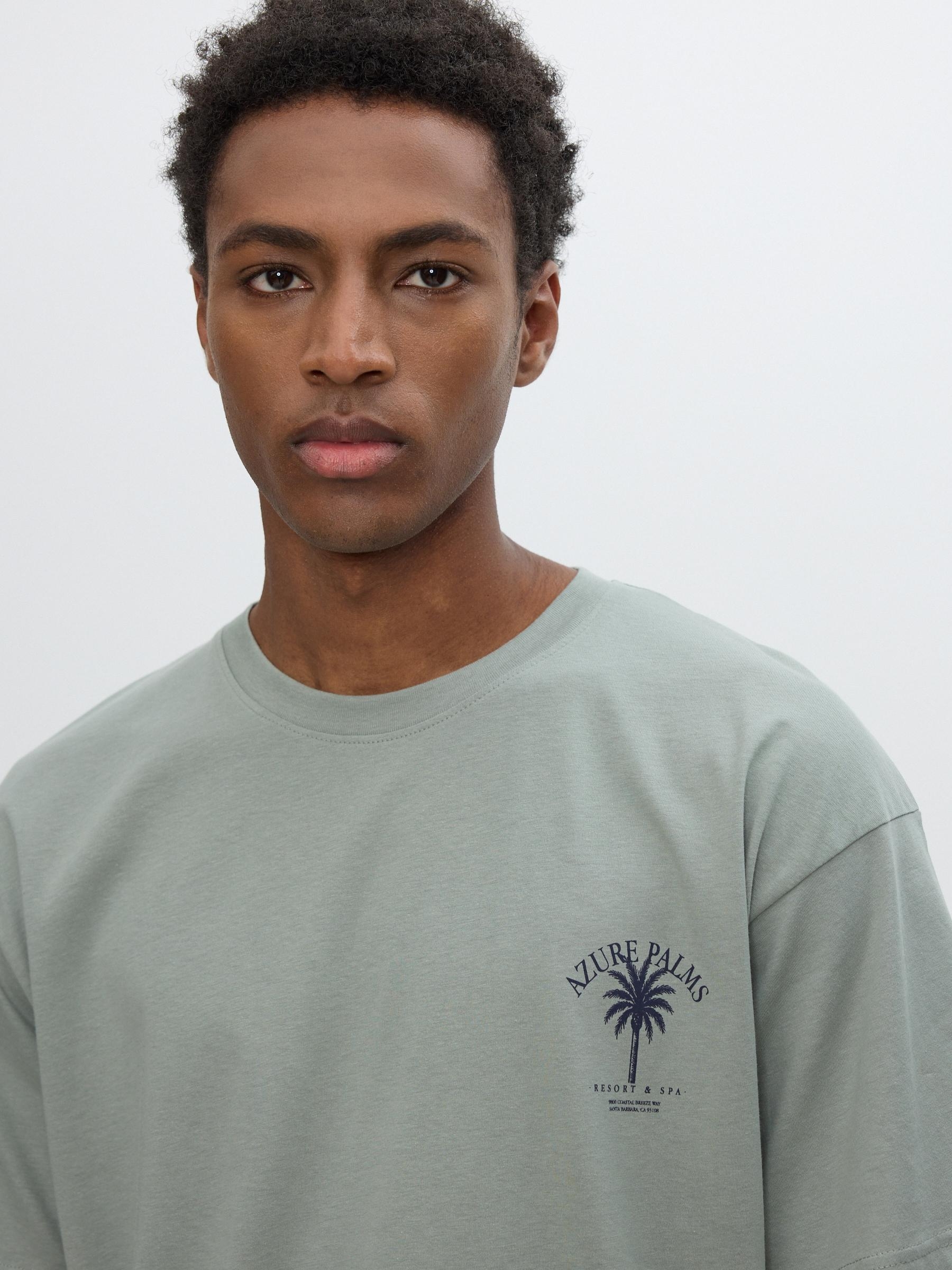 Camiseta Azure verde vista meia frontal