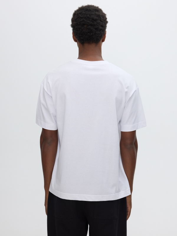 Bohemian life T-shirt white middle back view