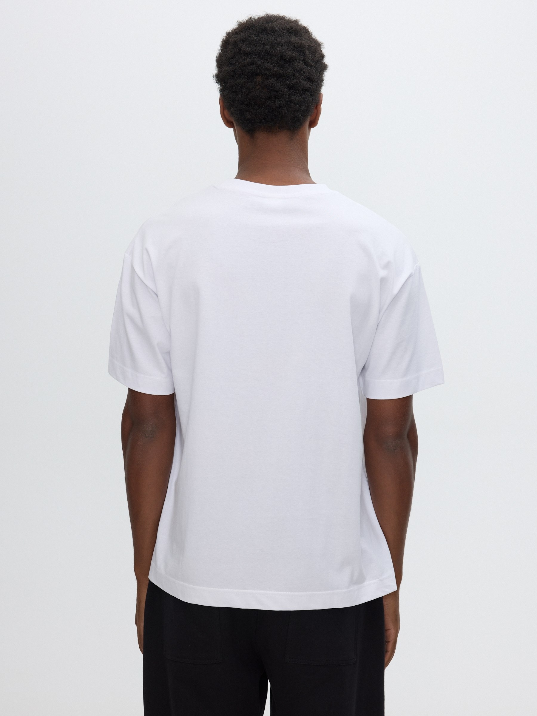 Bohemian life T-shirt white middle front view