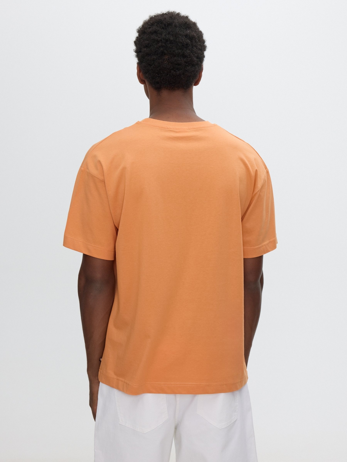 Ocean T-shirt coral middle back view