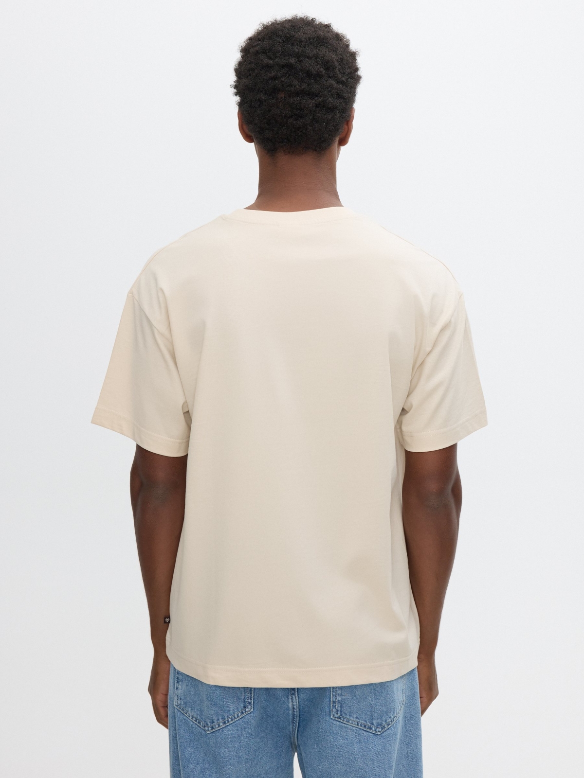 Mediterranean T-shirt raw middle back view
