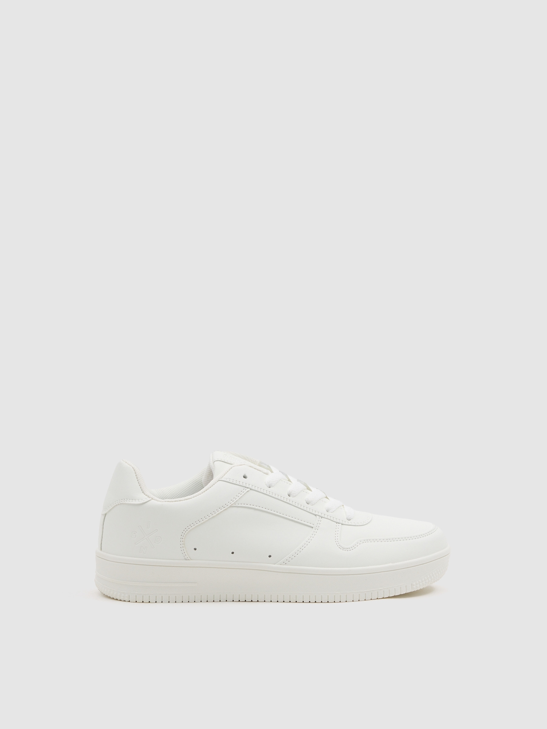 Zapatilla casual combinada basica blanco