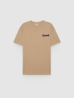 %Pto% Camiseta estampado texto beige vista frontal