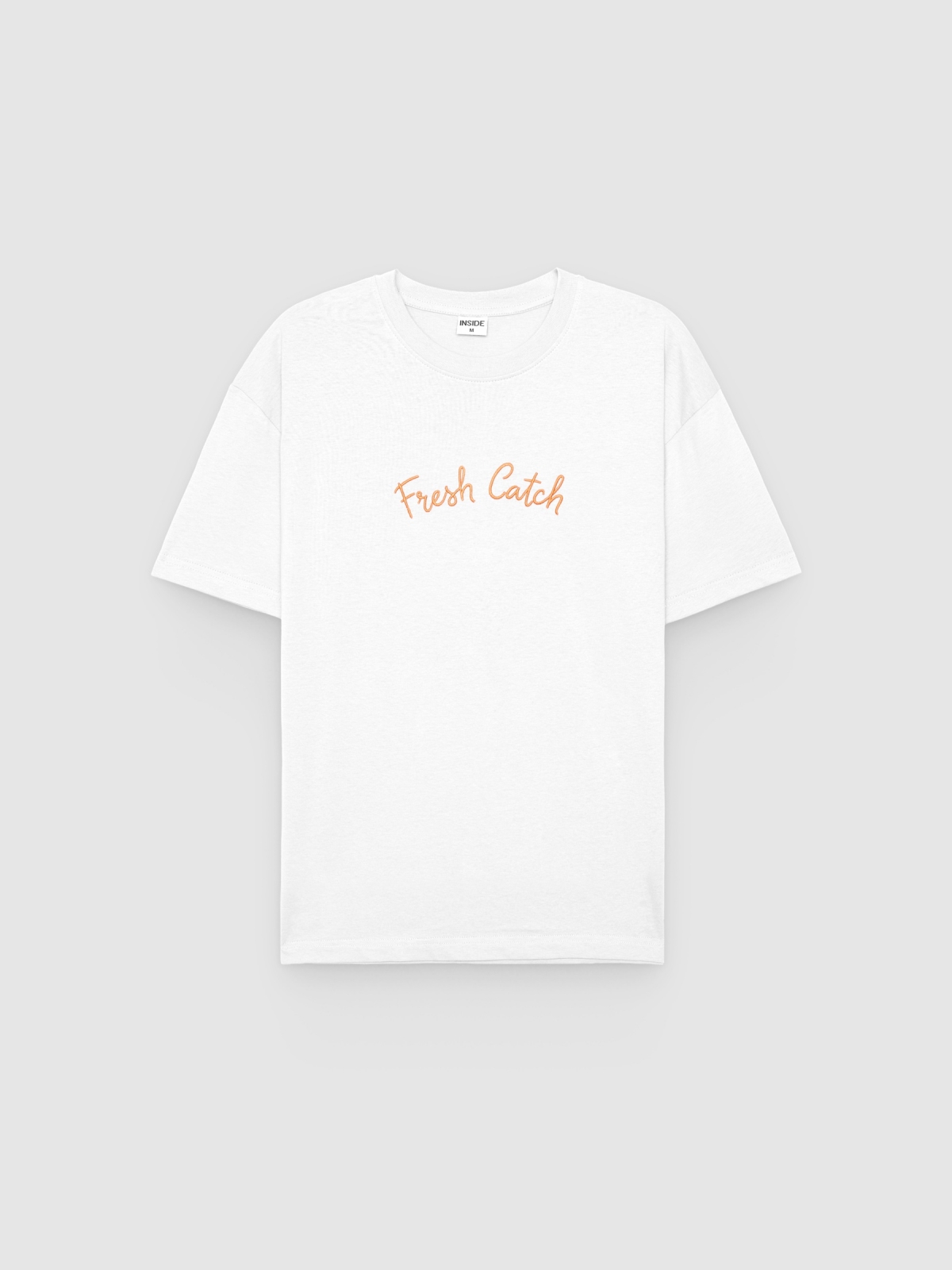 %Pto% Fresh Catch T-shirt white front view