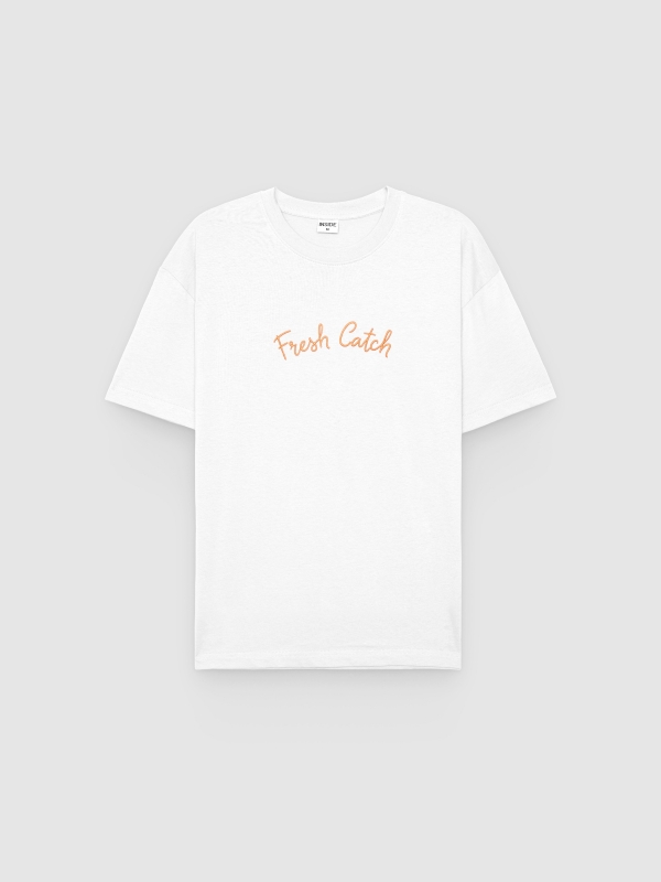  Fresh Catch T-shirt white front view