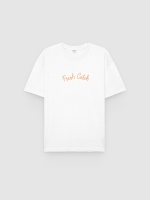 %Pto% Fresh Catch T-shirt white front view