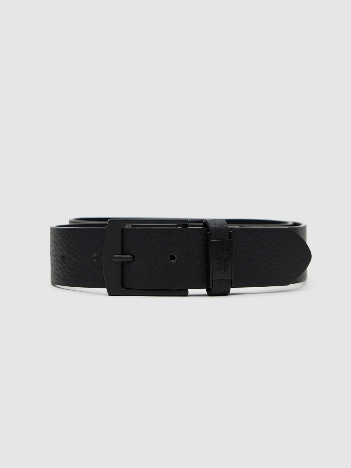 Basic faux leather belt brown