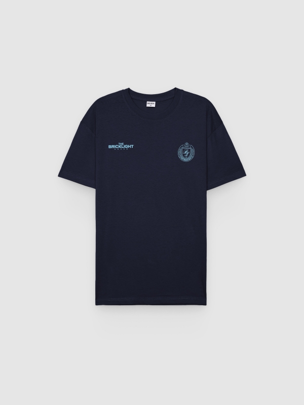  Camiseta estampada bricklight azul marino vista frontal