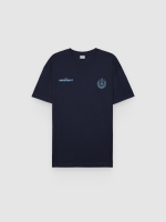 %Pto% Camiseta estampada bricklight azul marino vista frontal