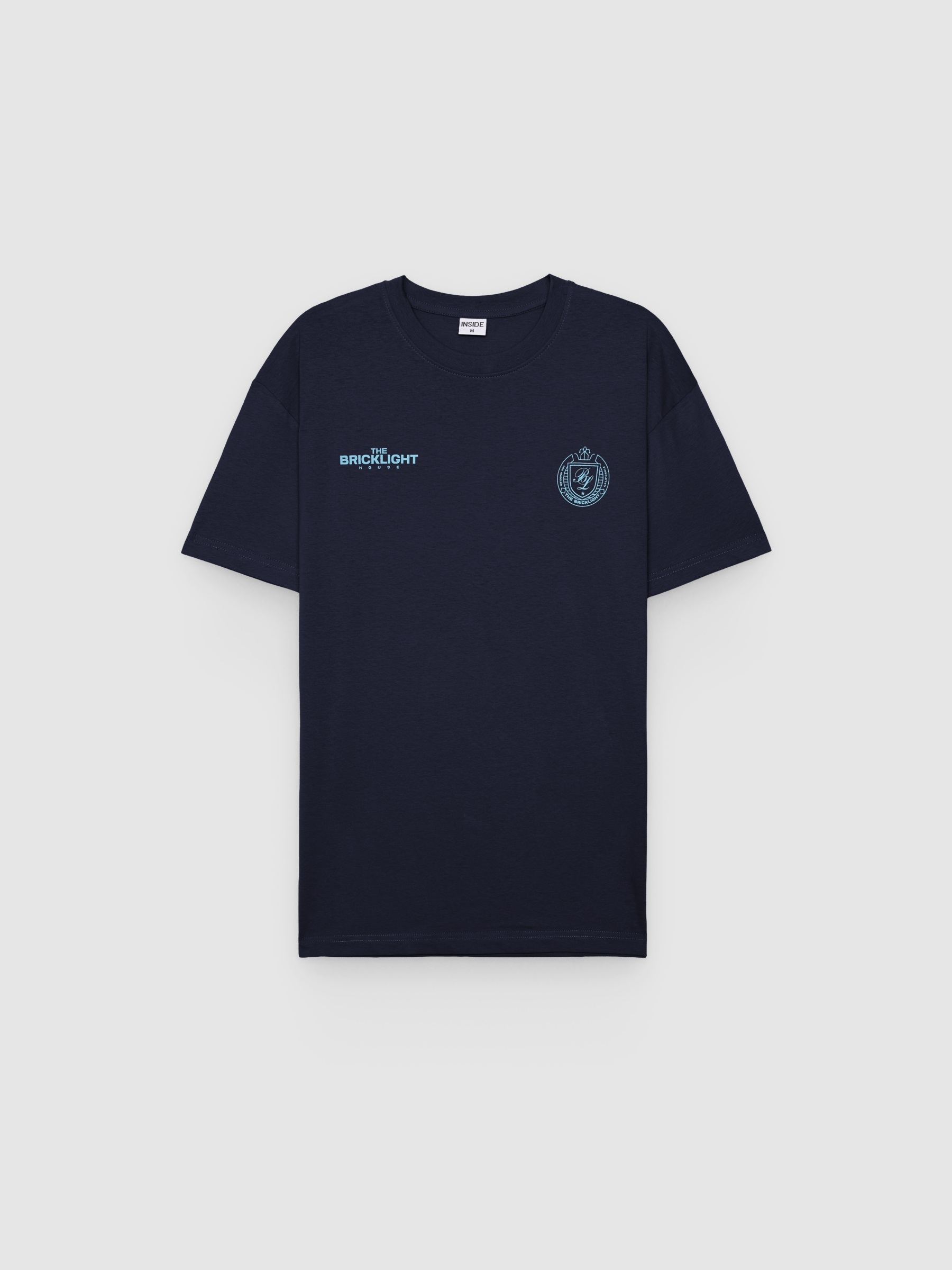 %Pto% Camiseta estampada bricklight azul marino vista frontal