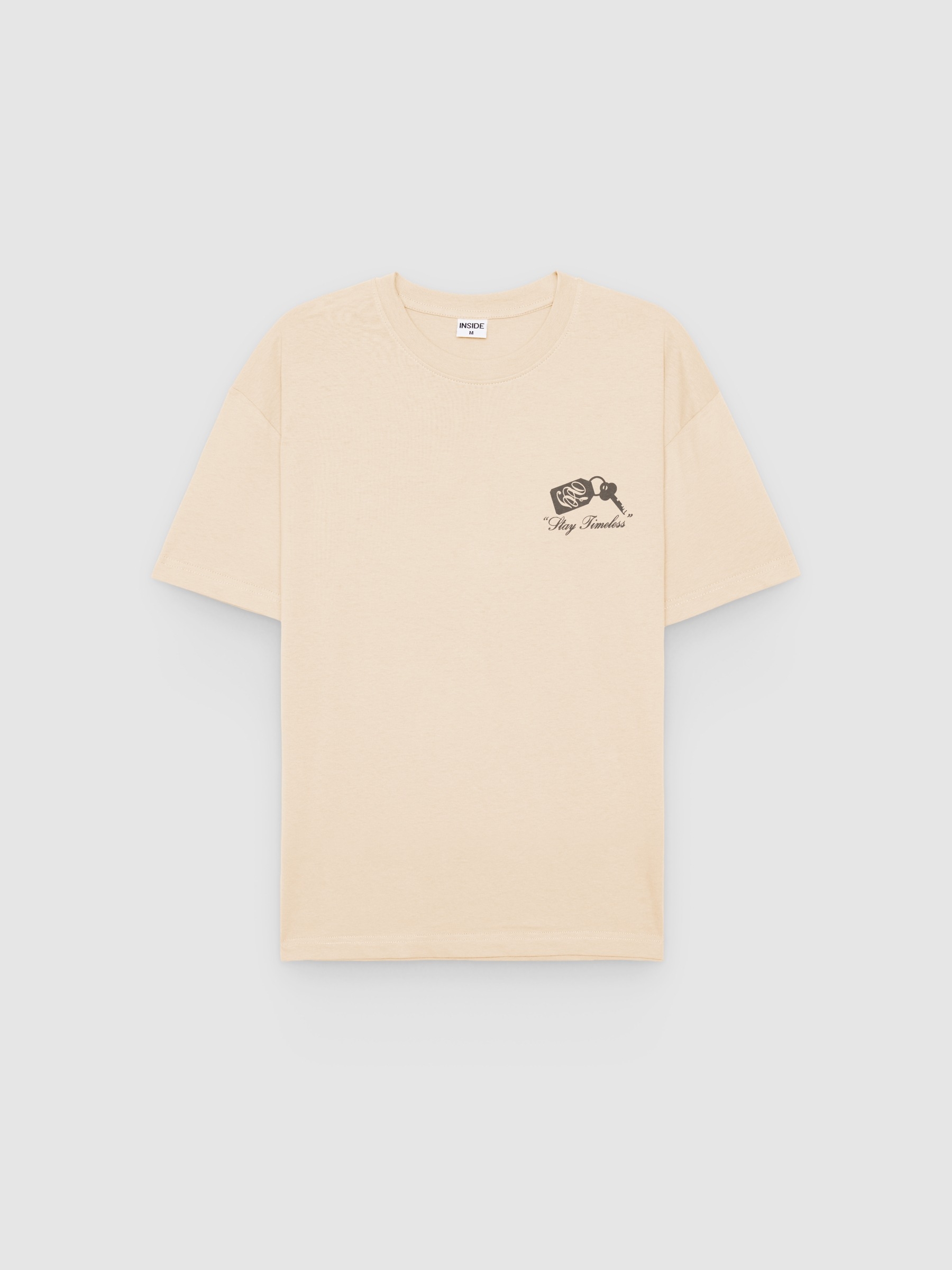  Camiseta stay timeless crudo vista frontal