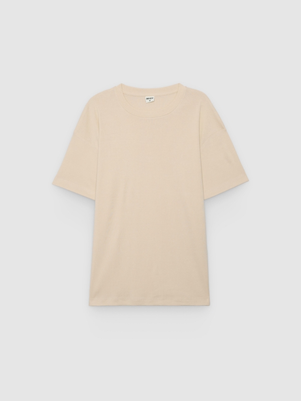  Basic crew-neck T-shirt raw front view