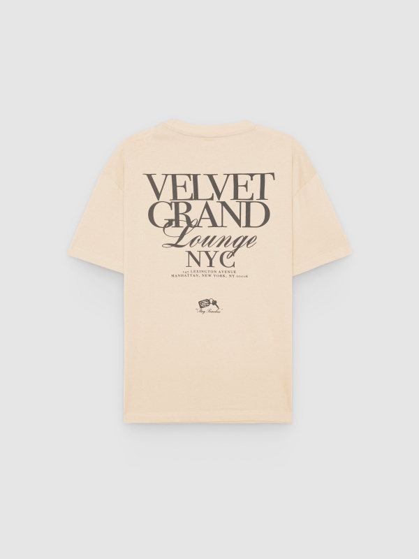 Camiseta stay timeless crudo vista trasera