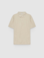 %Pto% Basic piqué polo raw front view