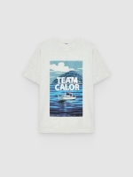 %Pto% Camiseta team calor gris vigoré claro vista frontal