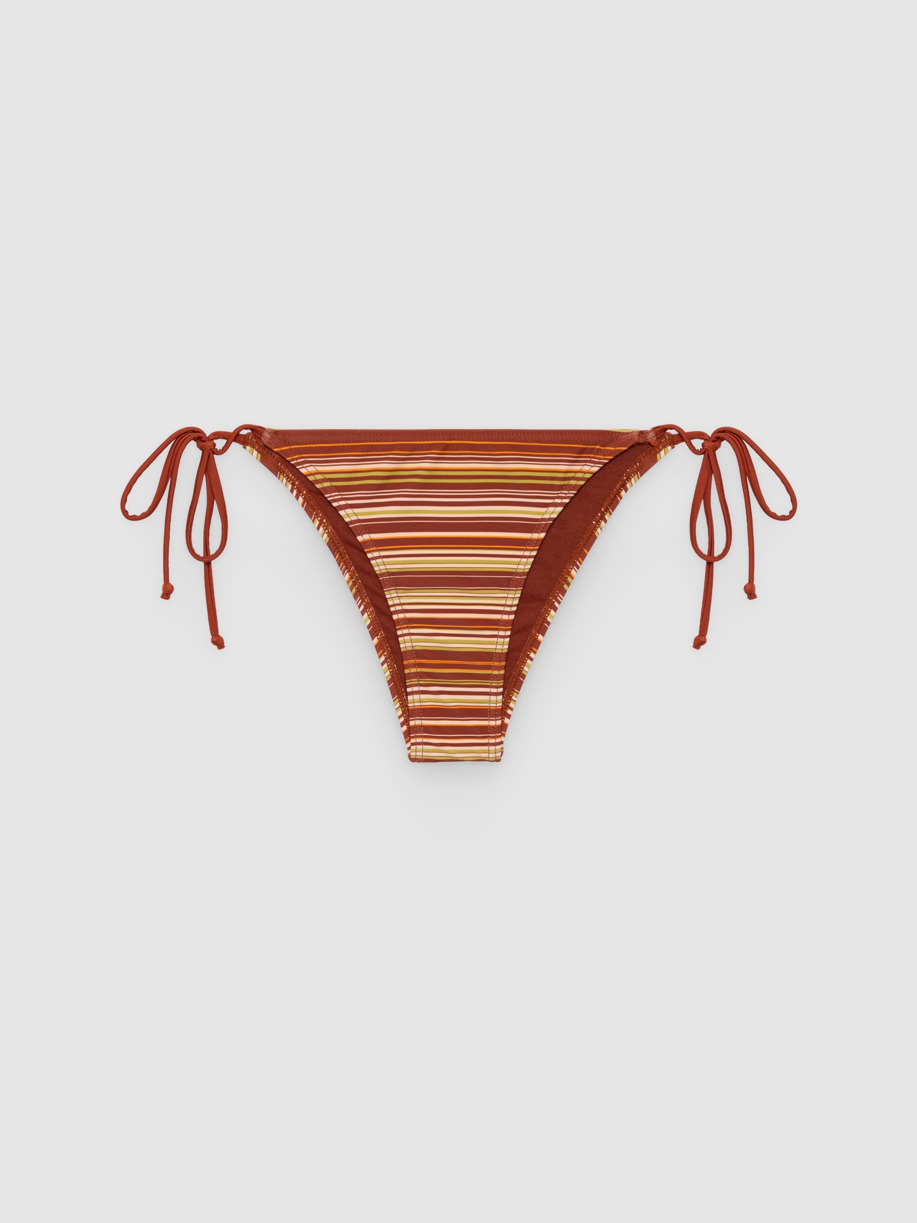 Striped bikini bottoms