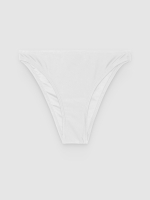 %Pto% Mid-rise Brazilian bikini bottoms white front view