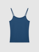%Pto% Camiseta de alças slim azul eléctrico vista frontal