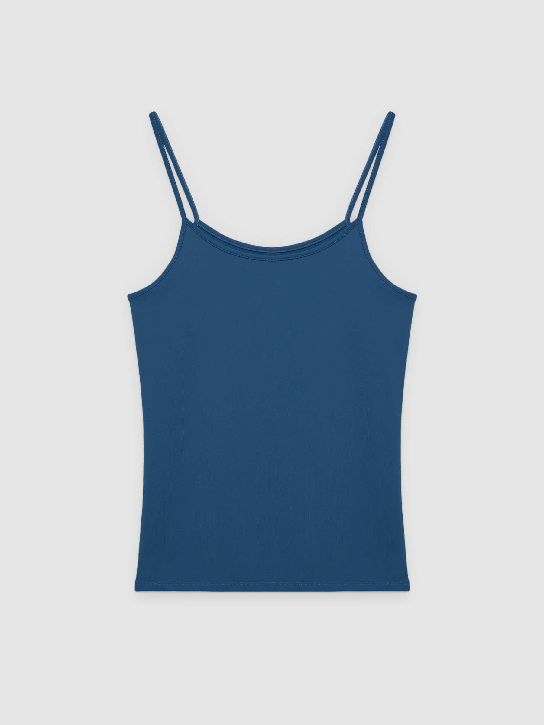  Camiseta tirantes slim azul eléctrico vista frontal