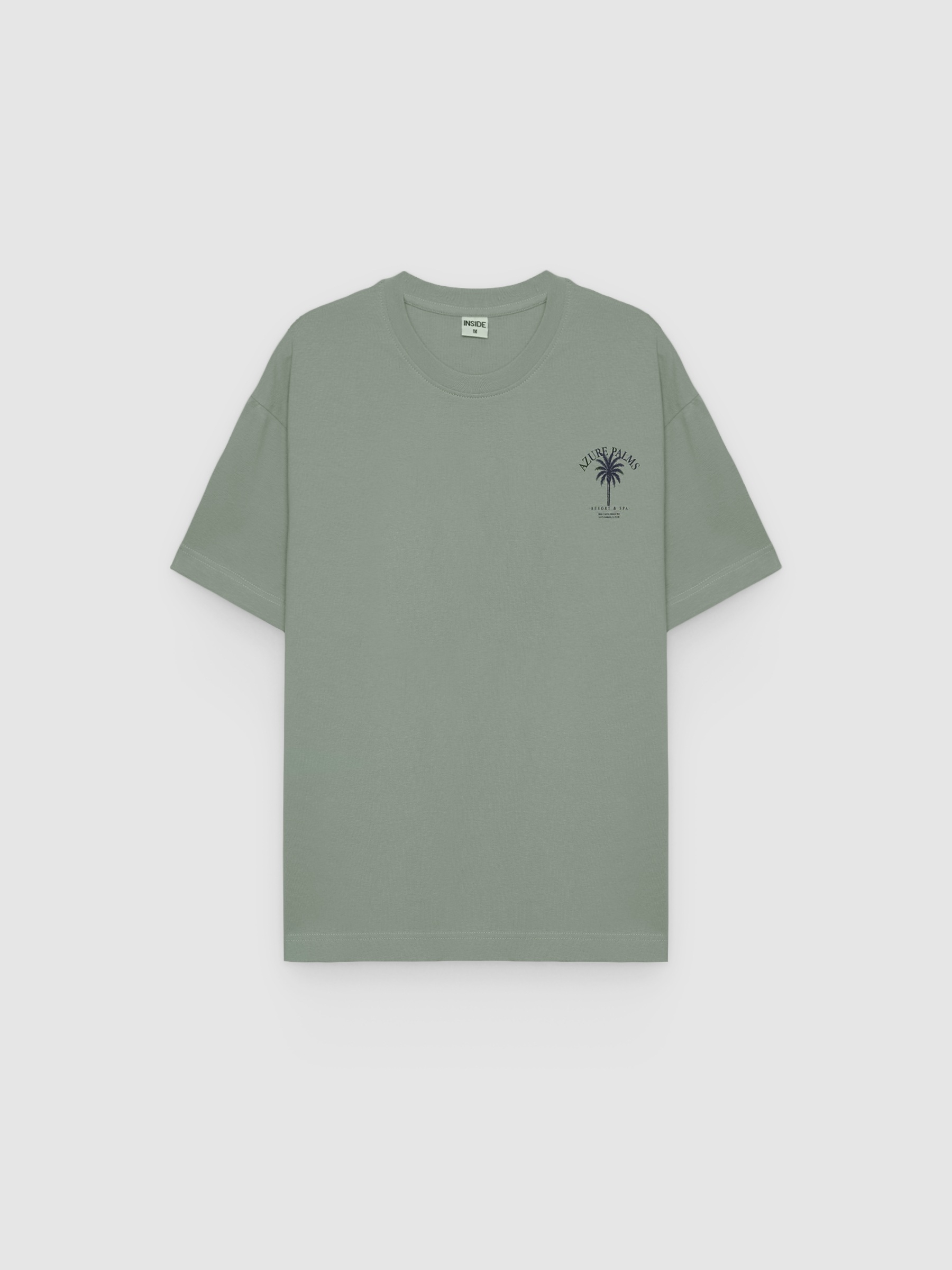 Azure T-shirt green middle front view