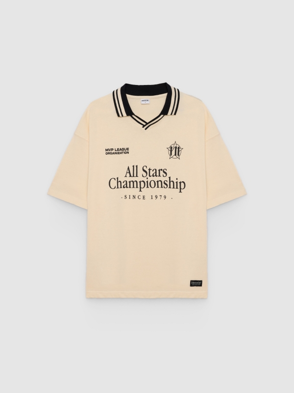  Printed Championship polo off white front view