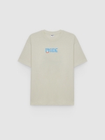 %Pto% Printed T-shirt inside light grey front view
