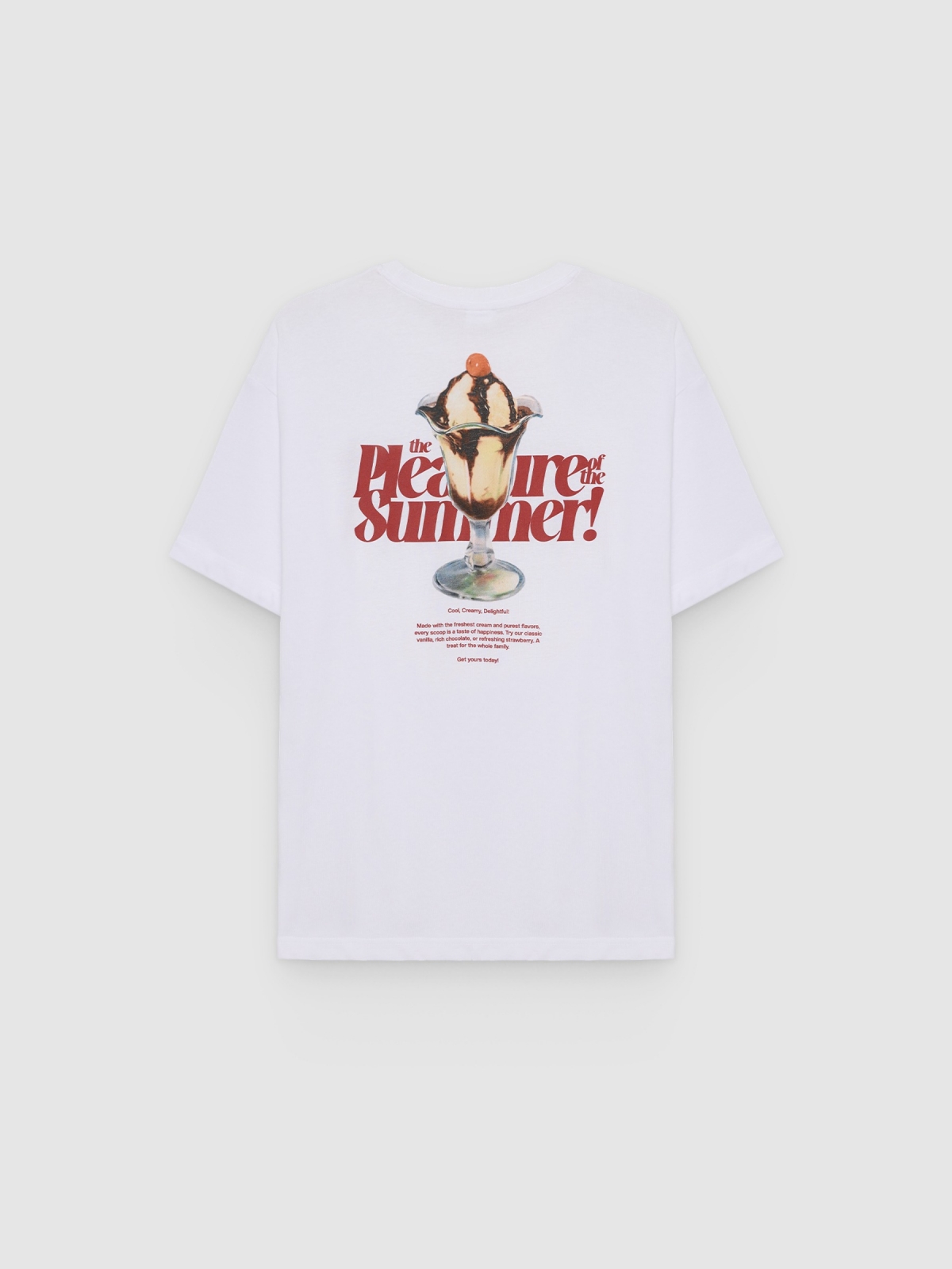 T-shirt pleasure summer white back view