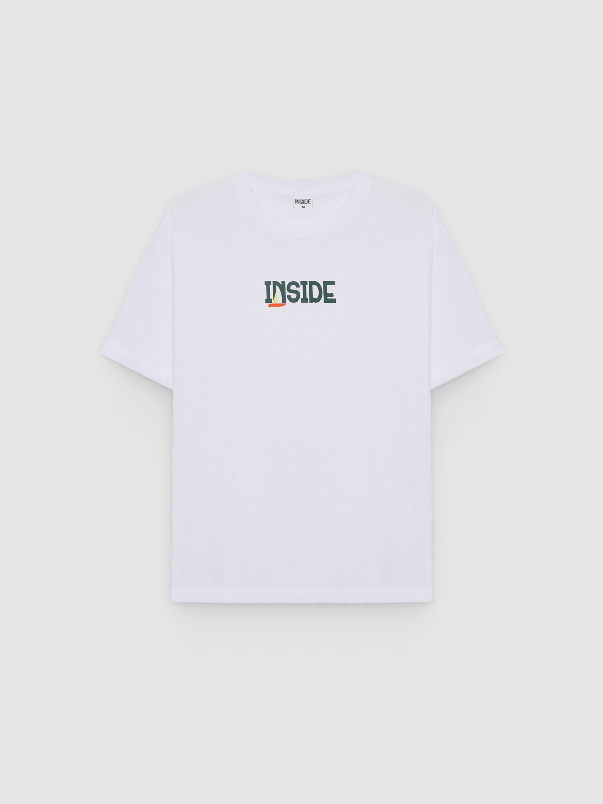 %Pto% Camiseta estampada inside blanco vista frontal