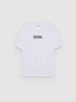 %Pto% Camiseta estampada inside blanco vista frontal