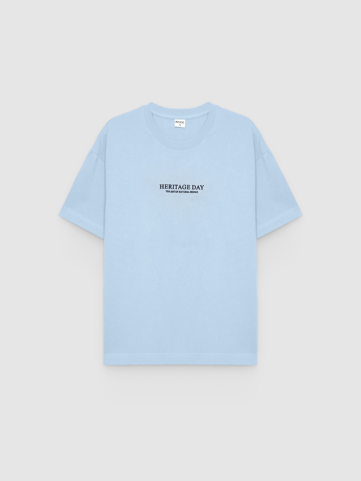 %Pto% Camiseta Heritage Day azul céu vista frontal
