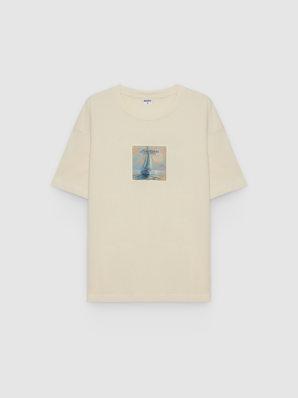 %Pto% Nautical print T-shirt raw front view