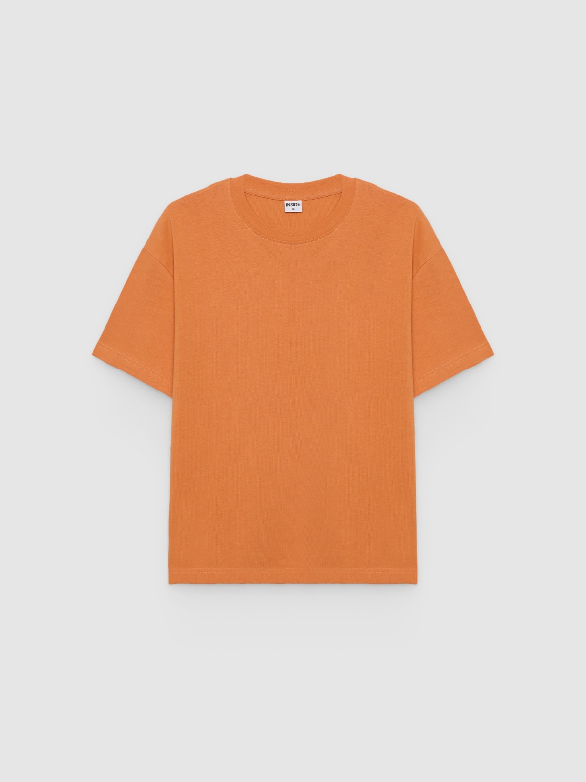 %Pto% Camiseta básica de algodón coral vista frontal
