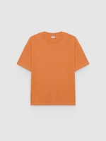 %Pto% Camiseta básica de algodão coral vista frontal