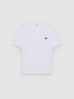 %Pto% Single jersey T-shirt with mini embroidery white front view