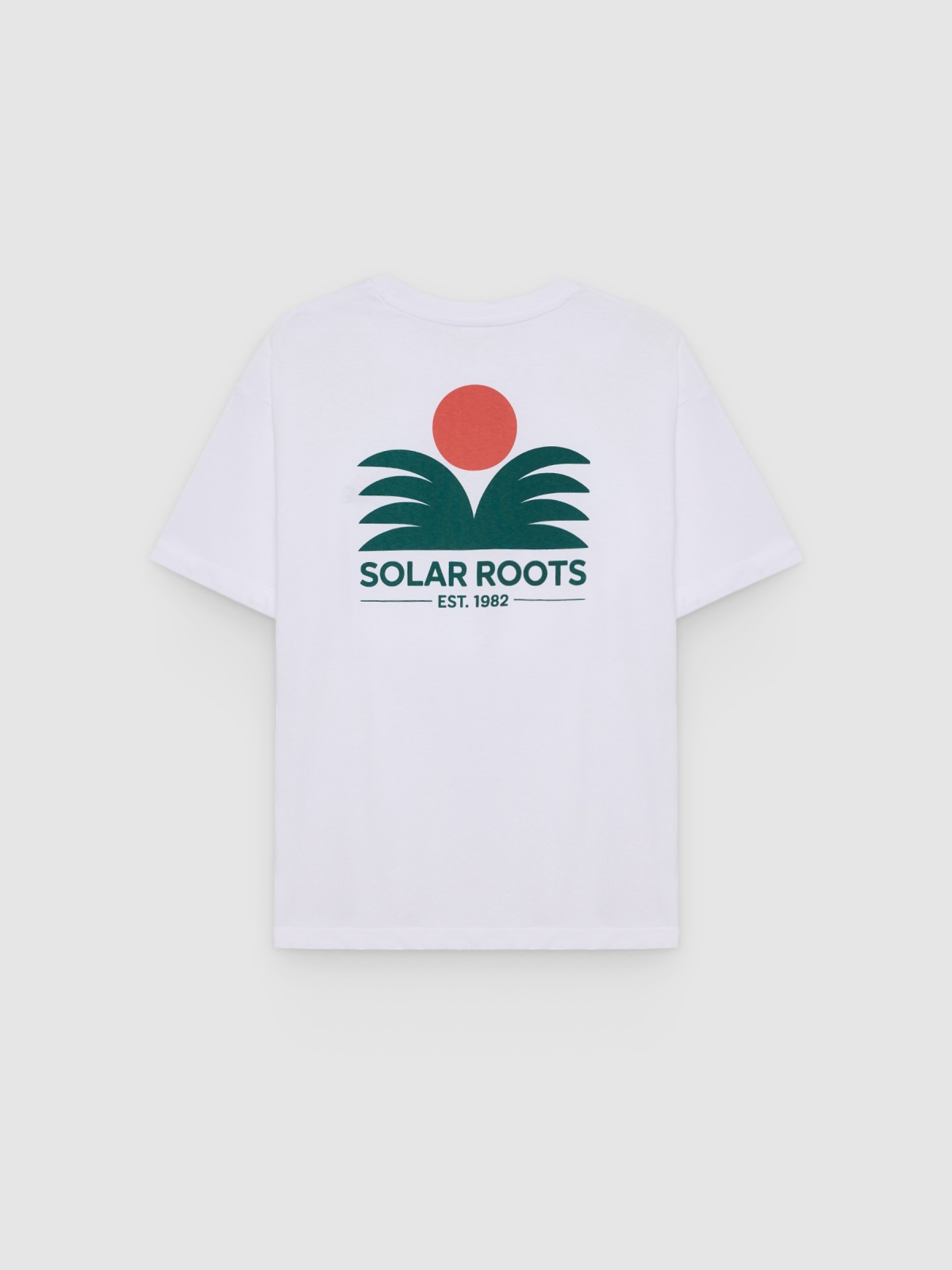 Camiseta single jersey mini bordado blanco vista trasera
