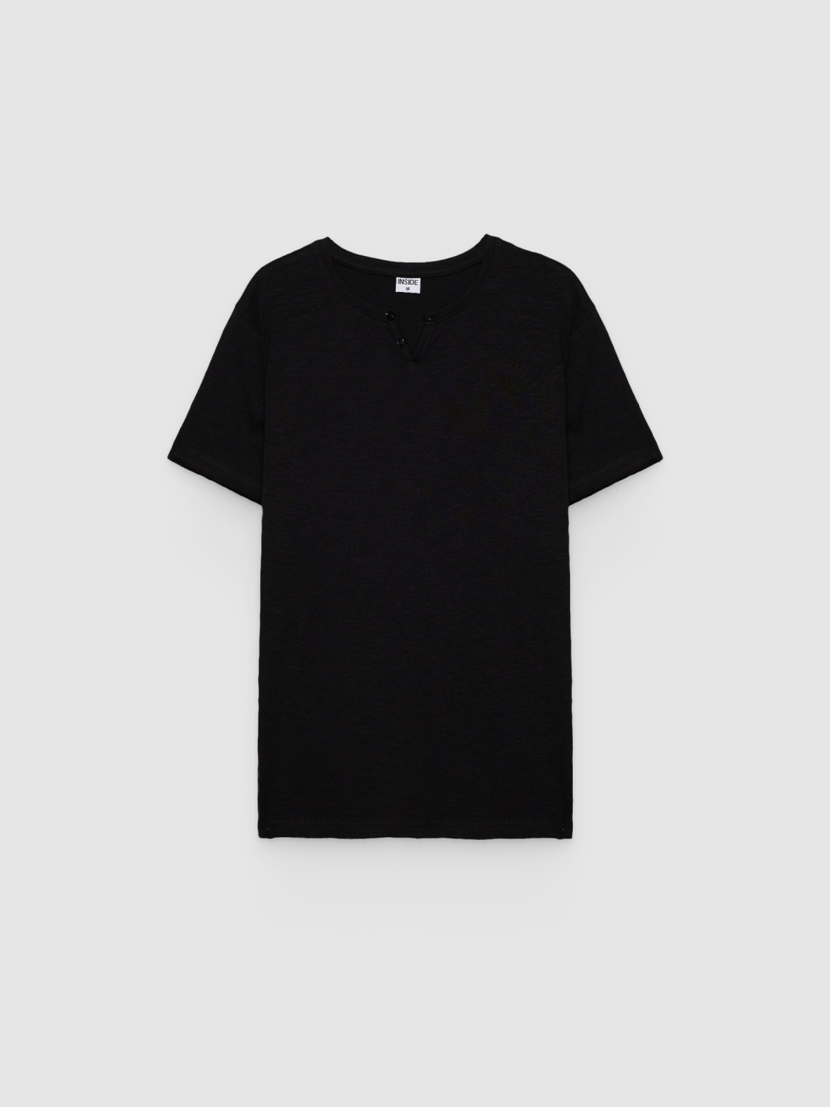 %Pto% Camiseta básica negro vista frontal