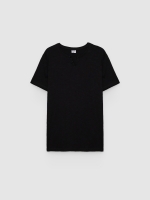 %Pto% Basic t-shirt black front view
