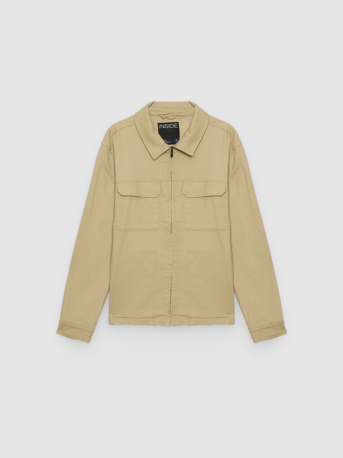 %Pto% Zipper jacket raw front view