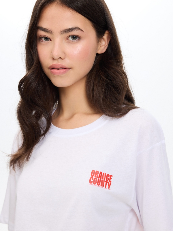 Oversized Nature T-shirt white detail view