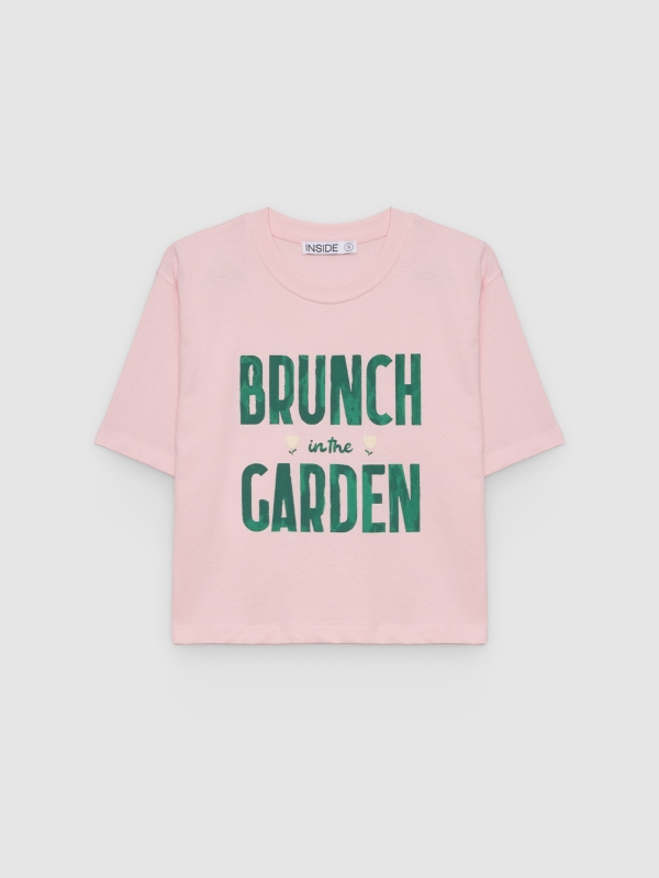  Brunch T-shirt light pink front view