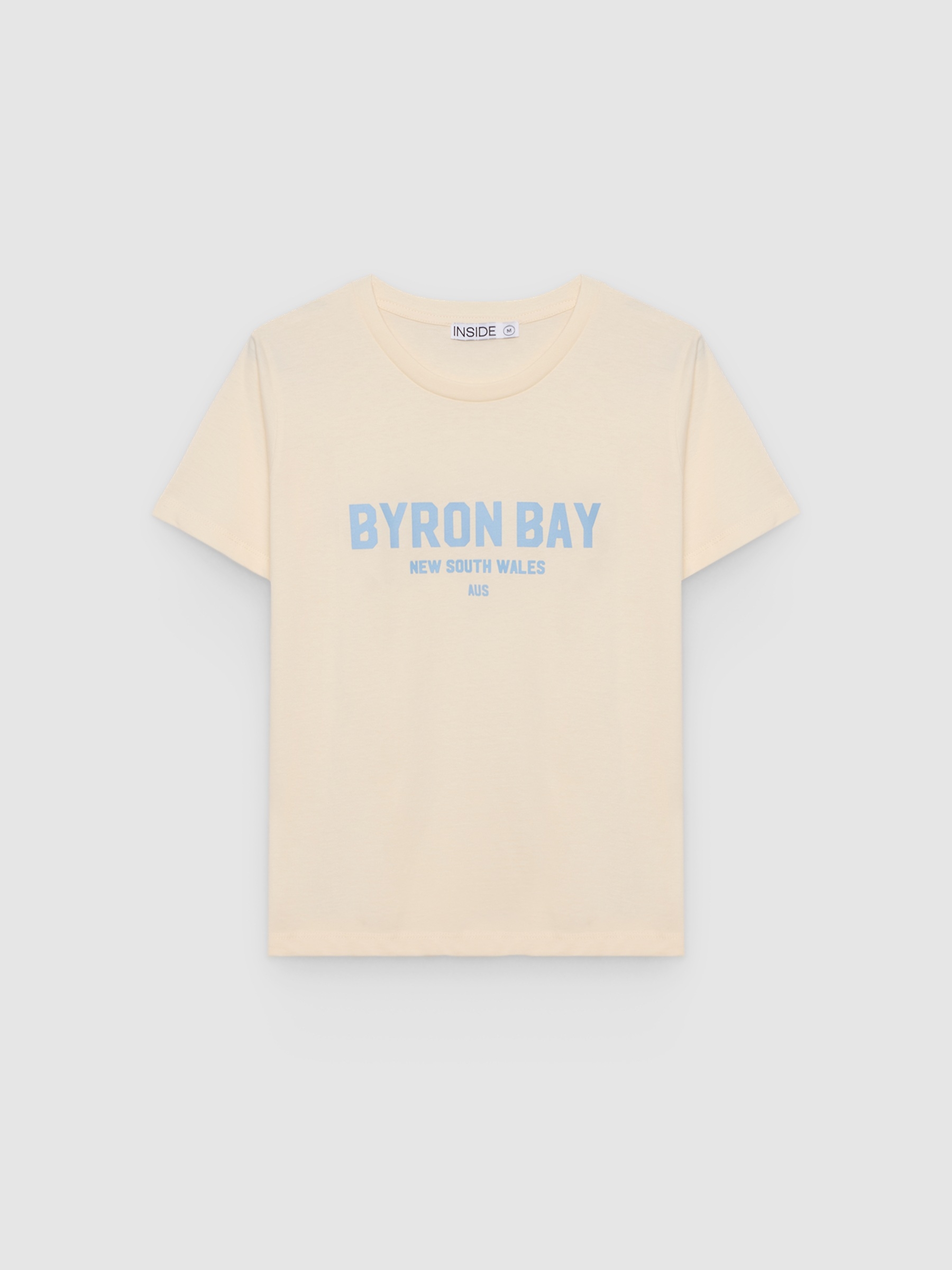 Byron Bay T-shirt raw middle front view
